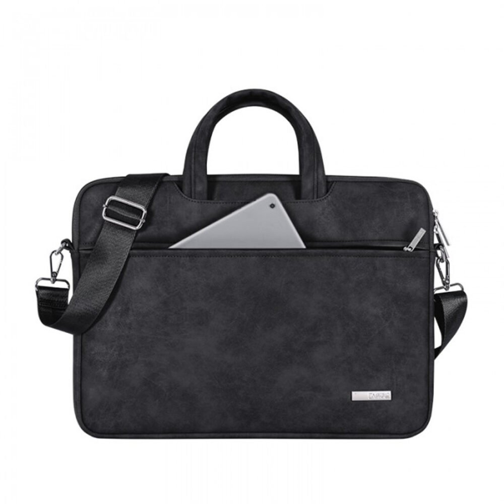 Canvas Artisan 13" Laptop Bag, Black L11-C22-13BK - Image 4