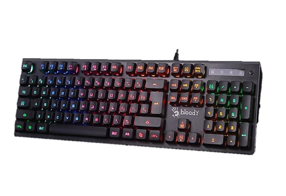 Bloody Wired Gaming Keyboard USB Black US + Arabic Layout B160N