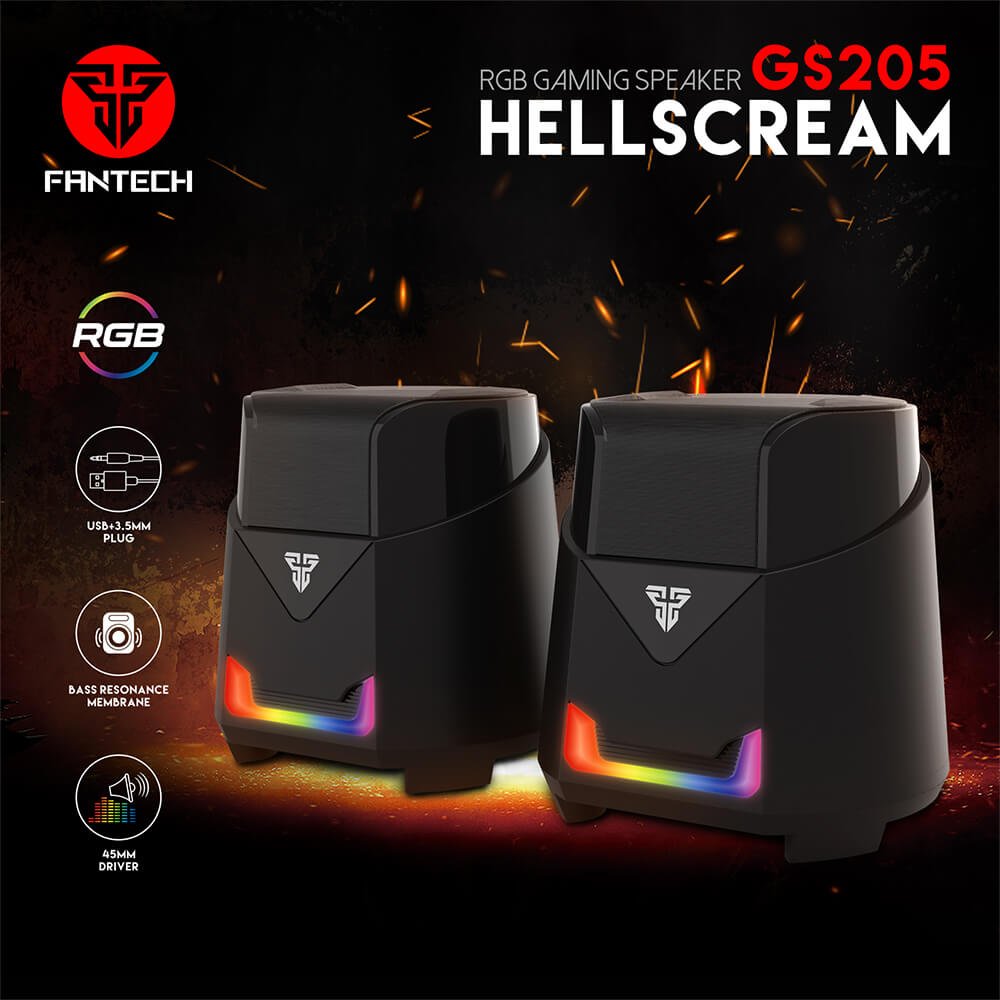 Fantech HELLSCREAM GS205 Portable RGB Gaming and Music Speaker