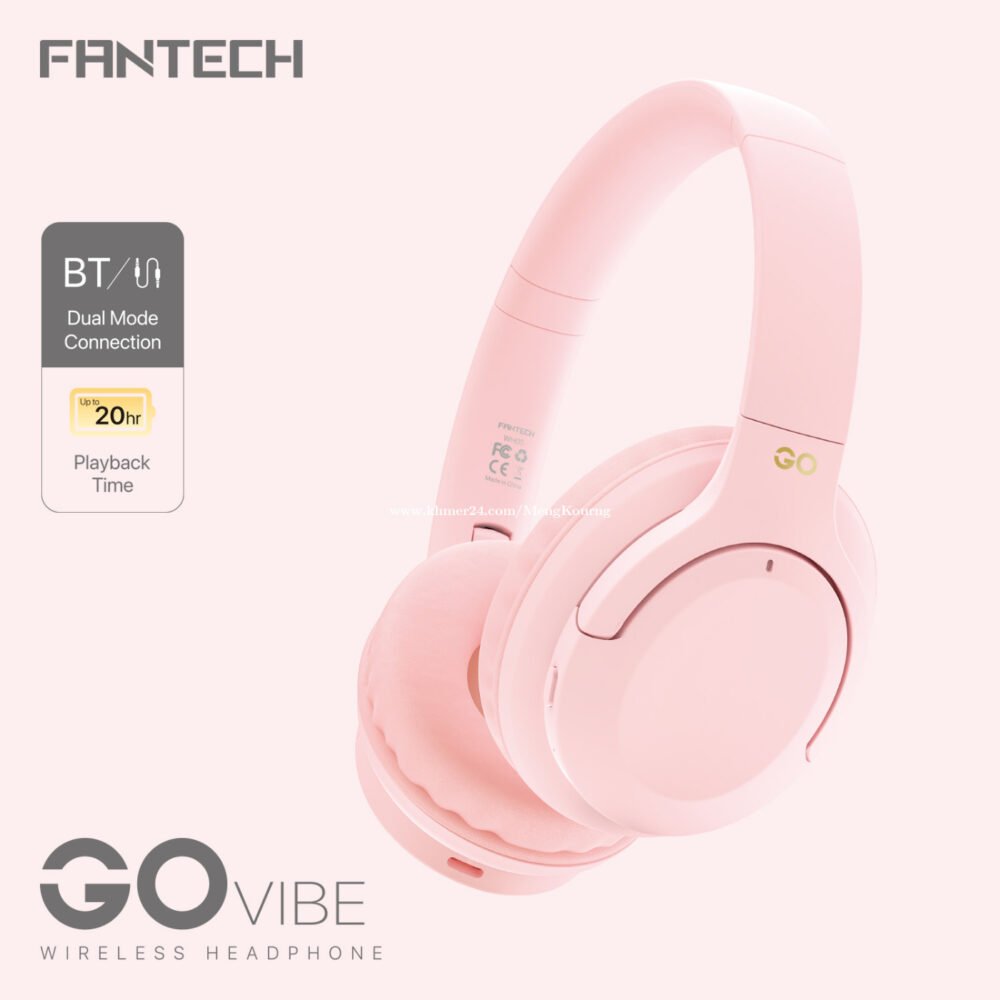 Fantech GO Vibe Wireless Headphone WH05 Blue - Image 6