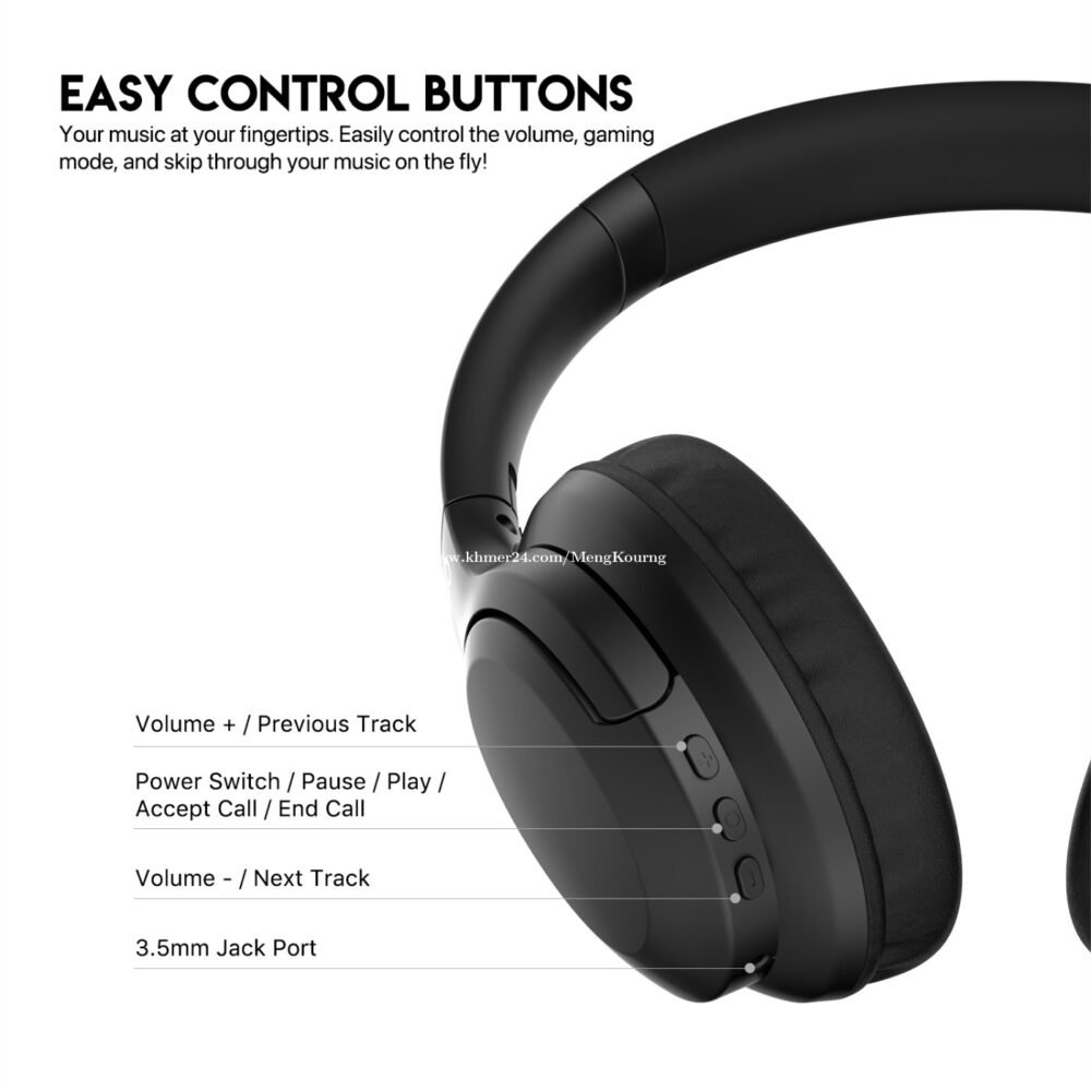 Fantech GO Vibe Wireless Headphone WH05 Blue - Image 5