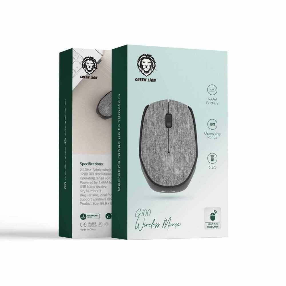 Green Lion Wireless Mouse G100 - Image 2