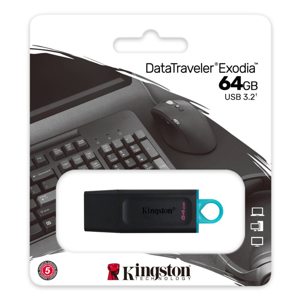 Kingston Data Traveler Exodia 64GB USB 3.2 Flash Drive DTX/64GB - Image 3