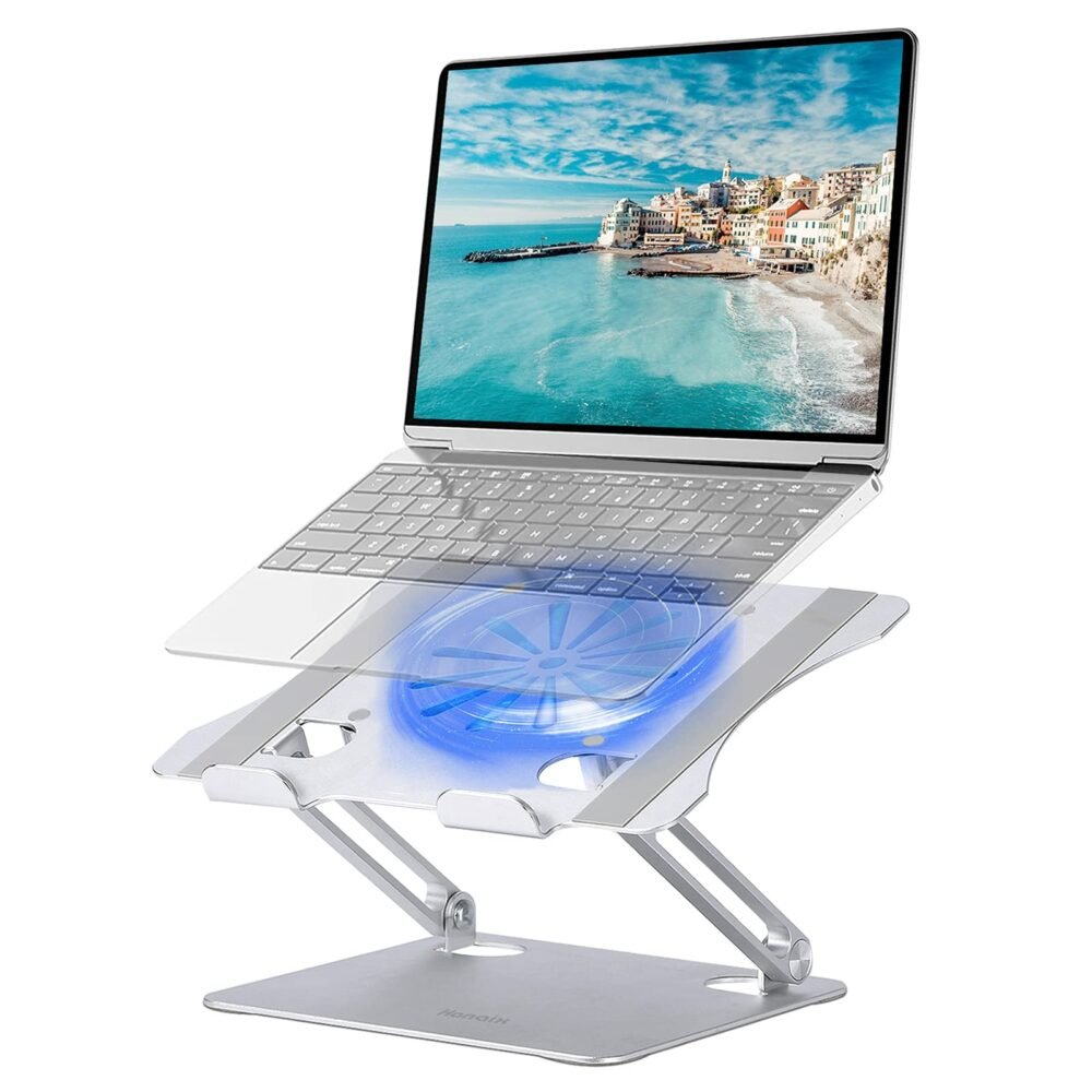 Adjustable Laptop Stand with a Removable USB Cooling Fan - Image 2