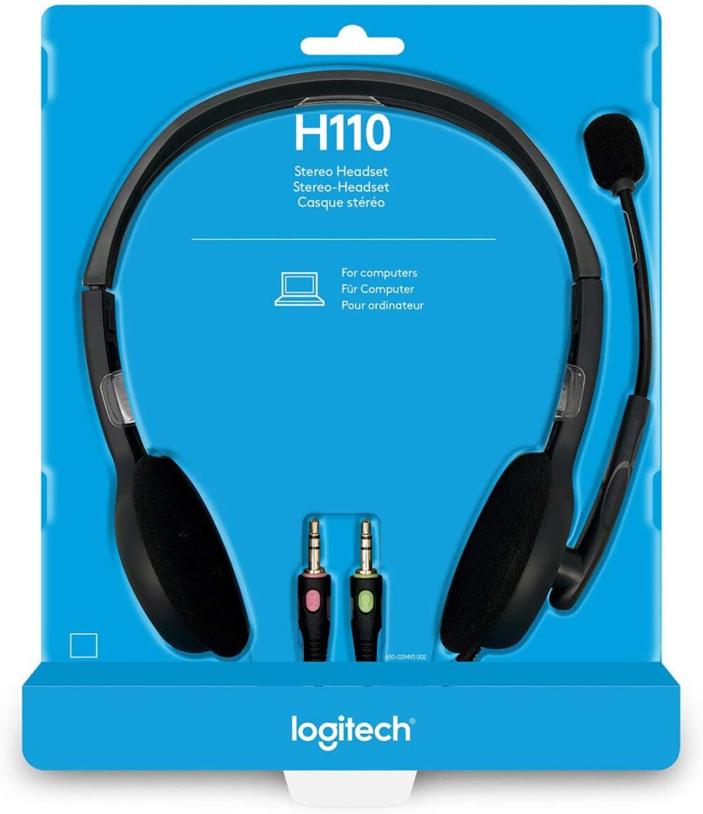 Logitech Wired Headset H110 black - Image 5