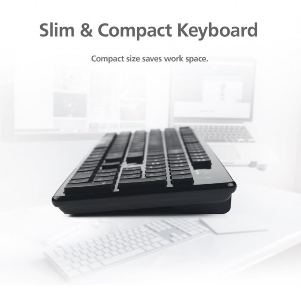 Micropack Ifree Pro Elegant Wireless Combo Keyboard & Mouse KM-236W white - Image 2