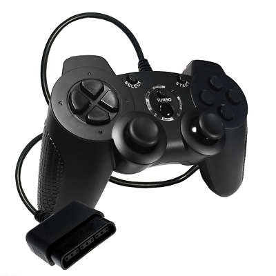 Old Skool Double-Shock 2 Wired Controller For PlayStation 2 PS2