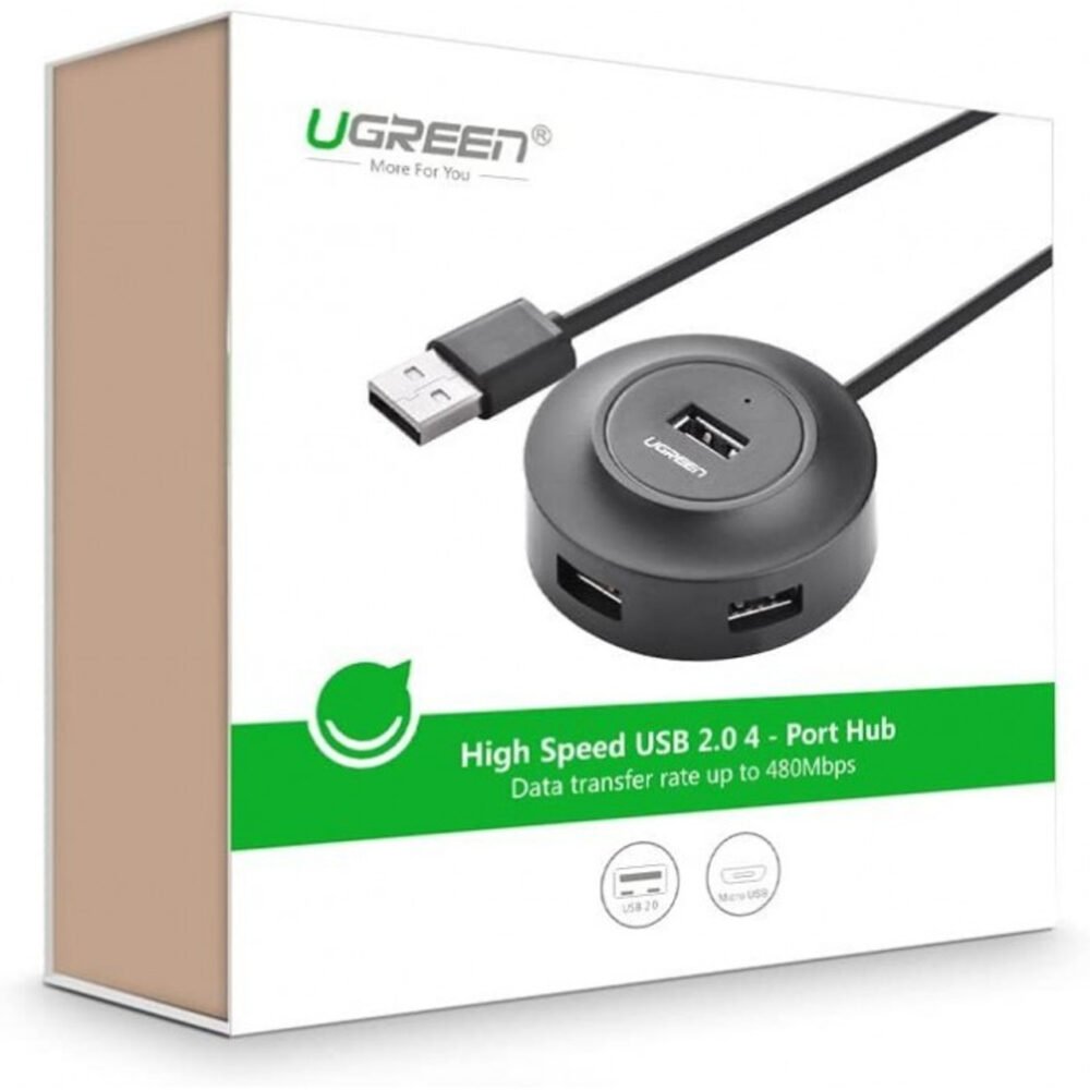 Ugreen USB 2.0 Hub 4 Ports CR106 - Image 2