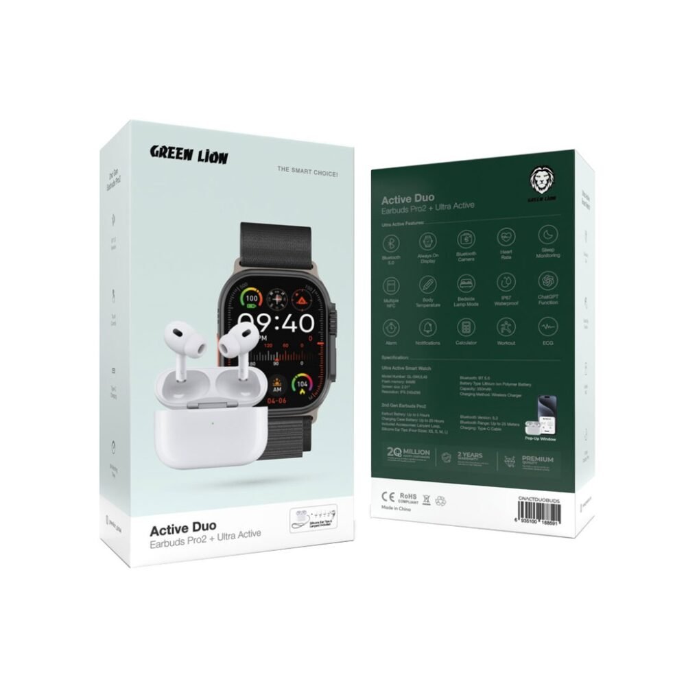 Green Lion Active Duo Earbuds Pro2+Ultra Active - Image 2