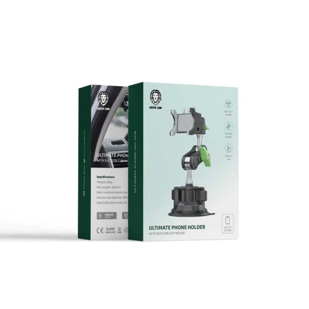Green Lion Ultimate Phone Holder with Suction Cup Mount 4.5 - 7.2" ​ - Image 3
