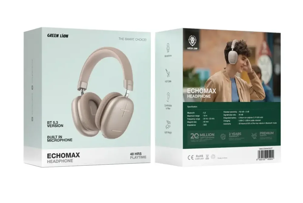 Green Lion Echo Max Headphone - Desert Titanium - Image 2